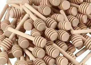 10 kleine Honiglöffel aus Holz – perfekt für Rub Ons