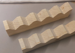 Kerzen-Bearbeitungs-Station aus Holz  (2-teilig)