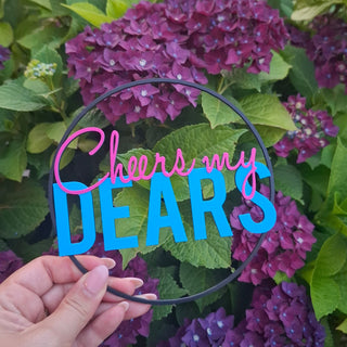 3D Druck Rohling "Loop Cheers my Dears schwarz"
