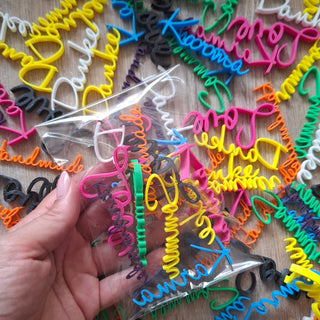3D Druck Rohlinge "10 kleine Schriftzüge in Tütchen"