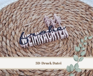 3D-Druckdatei "Frohe Weihnachten Bäume" – 3MF-Datei als Download für 3D-Drucker