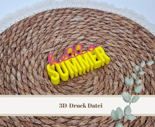 3D-Druckdatei "Hello Summer" – 3MF-Datei als Download für 3D-Drucker