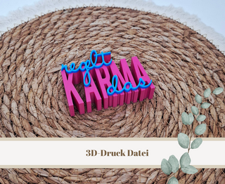 3D-Druckdatei "Karma regelt das" – 3MF-Datei als Download für 3D-Drucker