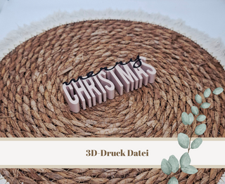 3D-Druckdatei "Merry Christmas" – 3MF-Datei als Download für 3D-Drucker