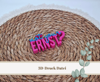 3D-Druckdatei "Not your Ernst?" – 3MF-Datei als Download für 3D-Drucker