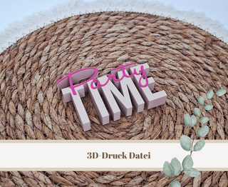 3D-Druckdatei "Party time" – 3MF-Datei als Download für 3D-Drucker