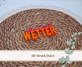 3D-Druckdatei "Schmuddelwetter" – 3MF-Datei als Download für 3D-Drucker