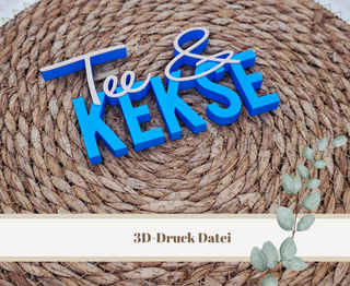 3D-Druckdatei "Tee & Kekse" – 3MF-Datei als Download für 3D-Drucker