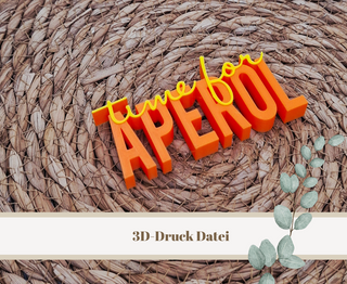 3D-Druckdatei "Time for Aperol" – 3MF-Datei als Download für 3D-Drucker