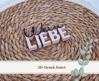 3D-Druckdatei "Weinliebe" – 3MF-Datei als Download für 3D-Drucker