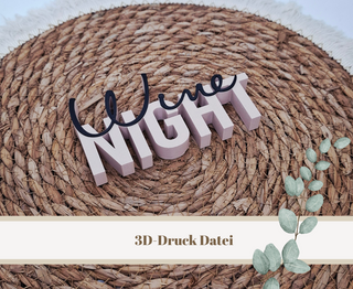 3D-Druckdatei "Wine night" – 3MF-Datei als Download für 3D-Drucker