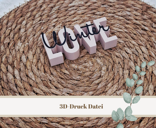 3D-Druckdatei "Winterlove" – 3MF-Datei als Download für 3D-Drucker