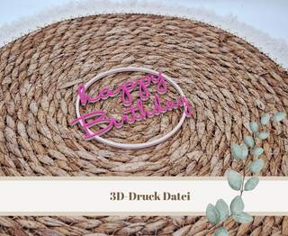 3D-Druckdatei "Loop Happy Birthday" – 3MF-Datei als Download für 3D-Drucker