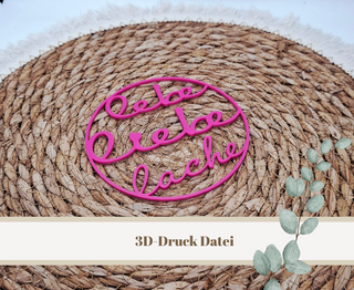3D-Druckdatei "Loop Lebe Liebe Lache" – 3MF-Datei als Download für 3D-Drucker