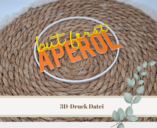 3D-Druckdatei "Loop But first Aperol" – 3MF-Datei als Download für 3D-Drucker