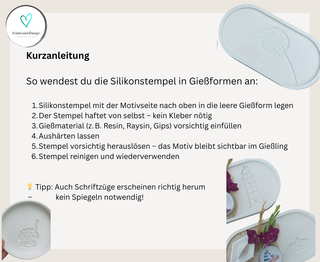 Silikonstempel Frühling