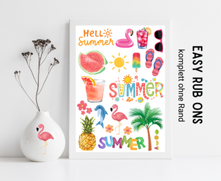 Rub On Sticker Sommer