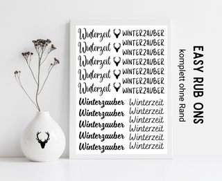 Rub On Sticker Winterzauber