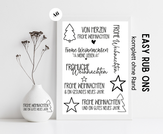 Rub On Sticker Weihnachten A6