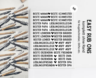 Rub On Sticker Kuli Sprüche Beste