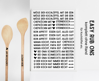 Rub On Sticker Kochlöffel