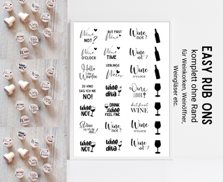 Rub On Sticker Flaschenkorken 2