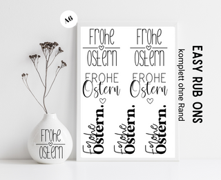 Rub On Sticker Frohe Ostern A6
