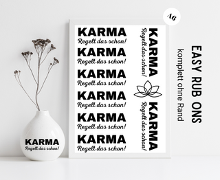 Rub On Sticker Karma