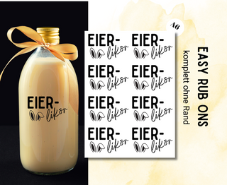 Rub On Sticker Eierlikör