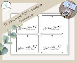 PDF-Download Tütenklappe: Weihnachten in der Tüte