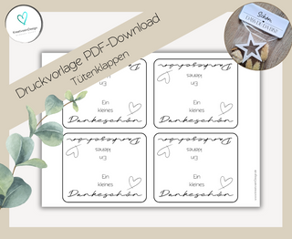 PDF-Download Tütenklappe: Ein kleines Dankeschön
