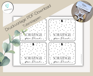 PDF-Download Tütenklappe: Schutzengel für Dich