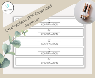 PDF-Download Banderolen: Zur Konfirmation