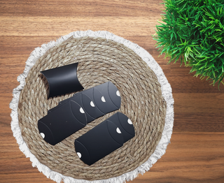 20 schwarze Faltschachteln – perfekt für kleine Geschenke