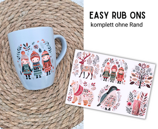 Rub On Sticker Winterbilder 1 Kinder