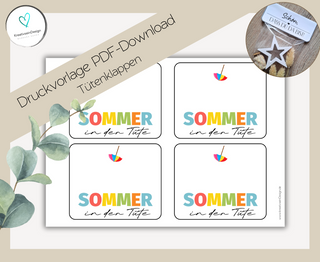 PDF-Download Tütenklappe: Sommer in der Tüte
