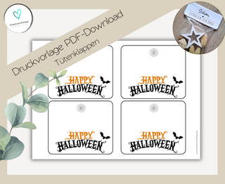PDF-Download Tütenklappe: Happy Halloween