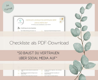 Download Checkliste: Vertrauen aufbauen über Social Media