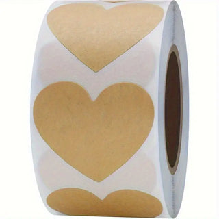 Sticker Herzen braun