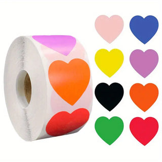 Sticker Herzen bunt