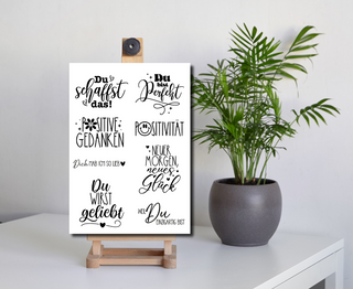 Silikonstempel Positivität