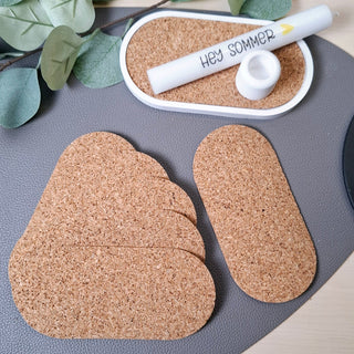 5 Korkeinleger für Tablett