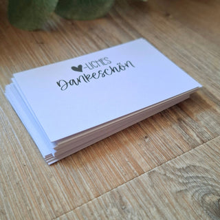 100 Grußkärtchen in schwarz-weiß