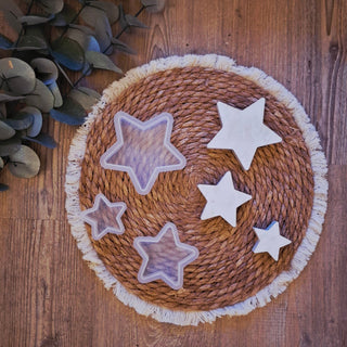 Silikonform 3er Set gefüllte Sterne