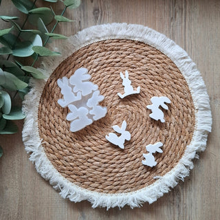 Silikonform Ostern 4 Häschen klein