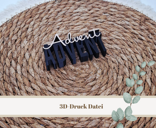 3D-Druckdatei "Advent, Advent" – 3MF-Datei als Download für 3D-Drucker