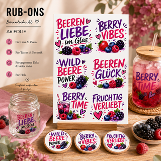 Rub On Sticker Beeren-Liebe A6