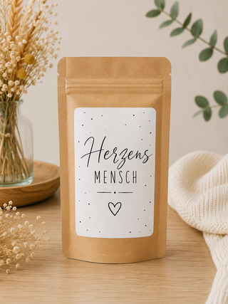 HERZENSMENSCH 5 Sticker für Geschenktütchen
