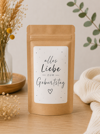 GEBURTSTAG 5 Sticker für Geschenktütchen