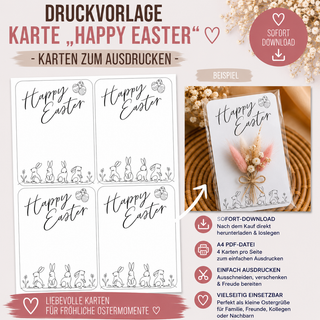 Happy Easter - PDF-Download Karte